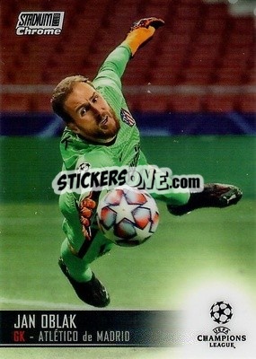 Sticker Jan Oblak - Stadium Club Chrome UEFA Champions League 2020-2021 n. 18 - Topps