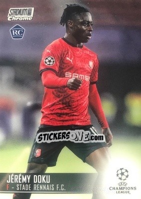 Sticker Jeremy Doku - Stadium Club Chrome UEFA Champions League 2020-2021 - Topps