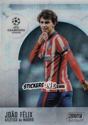 Sticker Joao Felix - Stadium Club Chrome UEFA Champions League 2020-2021 n. CC-JF - Topps