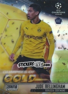 Sticker Jude Bellingham - Stadium Club Chrome UEFA Champions League 2020-2021 - Topps