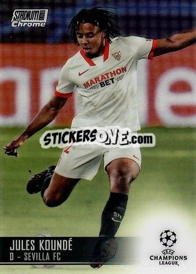 Sticker Jules Kounde - Stadium Club Chrome UEFA Champions League 2020-2021 n. 53 - Topps