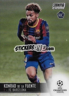 Sticker Konrad de la Fuente - Stadium Club Chrome UEFA Champions League 2020-2021 n. 34 - Topps
