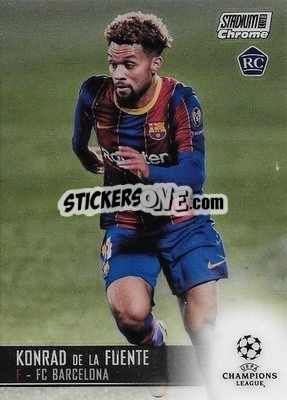 Sticker Konrad de la Fuente - Stadium Club Chrome UEFA Champions League 2020-2021 - Topps