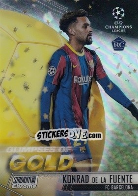 Figurina Konrad de la Fuente - Stadium Club Chrome UEFA Champions League 2020-2021 - Topps