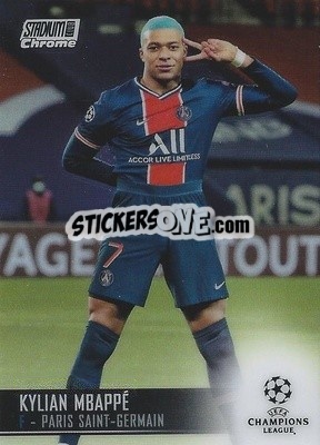 Sticker Kylian Mbappe - Stadium Club Chrome UEFA Champions League 2020-2021 n. 75 - Topps