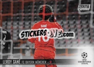 Sticker Leroy Sane - Stadium Club Chrome UEFA Champions League 2020-2021 n. 17 - Topps