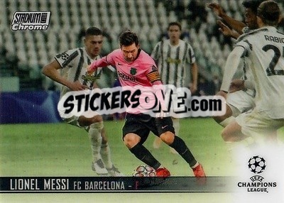 Sticker Lionel Messi - Stadium Club Chrome UEFA Champions League 2020-2021 - Topps
