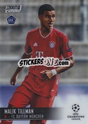 Sticker Malik Tillman - Stadium Club Chrome UEFA Champions League 2020-2021 n. 3 - Topps