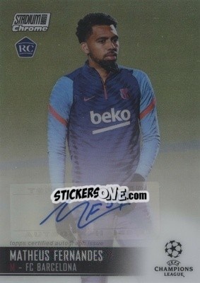 Sticker Matheus Fernandes - Stadium Club Chrome UEFA Champions League 2020-2021 n. CA-MF - Topps