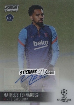 Figurina Matheus Fernandes - Stadium Club Chrome UEFA Champions League 2020-2021 - Topps