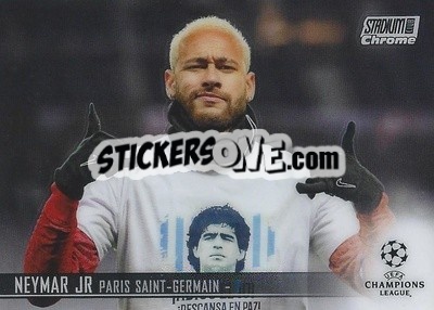Sticker Neymar Jr - Stadium Club Chrome UEFA Champions League 2020-2021 n. 89 - Topps