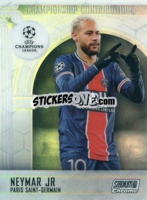 Sticker Neymar Jr - Stadium Club Chrome UEFA Champions League 2020-2021 n. CC-N - Topps