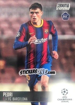 Sticker Pedri - Stadium Club Chrome UEFA Champions League 2020-2021 n. 26 - Topps
