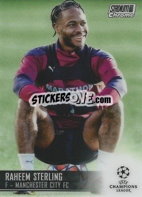 Sticker Raheem Sterling - Stadium Club Chrome UEFA Champions League 2020-2021 n. 19 - Topps