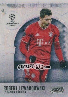 Sticker Robert Lewandowski - Stadium Club Chrome UEFA Champions League 2020-2021 n. CC-RLW - Topps