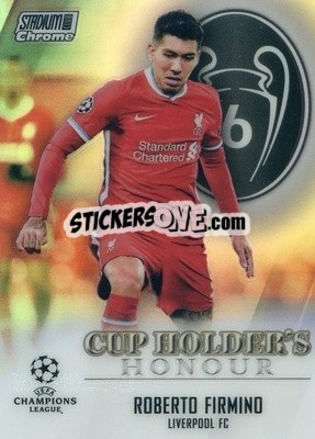 Sticker Roberto Firmino - Stadium Club Chrome UEFA Champions League 2020-2021 n. CHH-LR - Topps