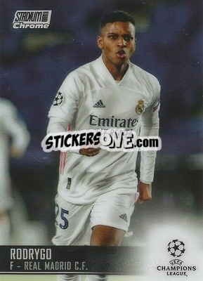 Sticker Rodrygo - Stadium Club Chrome UEFA Champions League 2020-2021 n. 73 - Topps