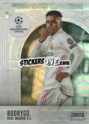 Sticker Rodrygo - Stadium Club Chrome UEFA Champions League 2020-2021 n. CC-R - Topps