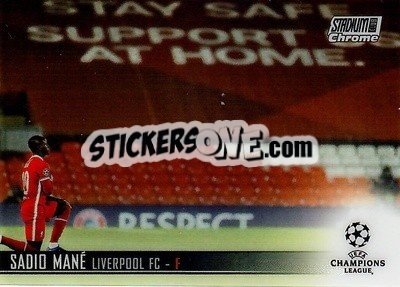 Sticker Sadio Mane - Stadium Club Chrome UEFA Champions League 2020-2021 n. 30 - Topps