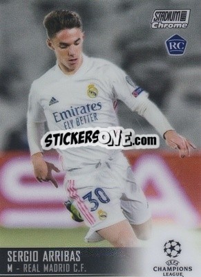 Sticker Sergio Arribas - Stadium Club Chrome UEFA Champions League 2020-2021 n. 85 - Topps