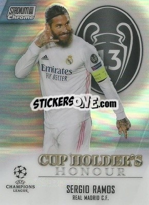 Sticker Sergio Ramos - Stadium Club Chrome UEFA Champions League 2020-2021 - Topps
