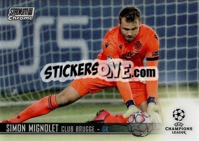 Sticker Simon Mignolet - Stadium Club Chrome UEFA Champions League 2020-2021 - Topps