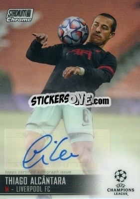 Sticker Thiago Alcantara - Stadium Club Chrome UEFA Champions League 2020-2021 n. CA-TAL - Topps