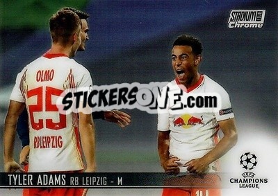Sticker Tyler Adams - Stadium Club Chrome UEFA Champions League 2020-2021 n. 90 - Topps