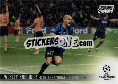 Sticker Wesley Sneijder - Stadium Club Chrome UEFA Champions League 2020-2021 n. 96 - Topps