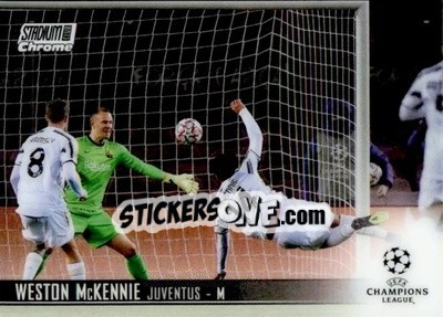 Sticker Weston McKennie - Stadium Club Chrome UEFA Champions League 2020-2021 - Topps