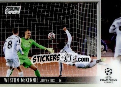 Sticker Weston McKennie - Stadium Club Chrome UEFA Champions League 2020-2021 n. 67 - Topps