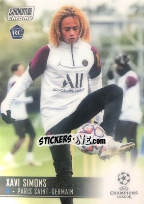 Sticker Xavi Simons - Stadium Club Chrome UEFA Champions League 2020-2021 n. 63 - Topps