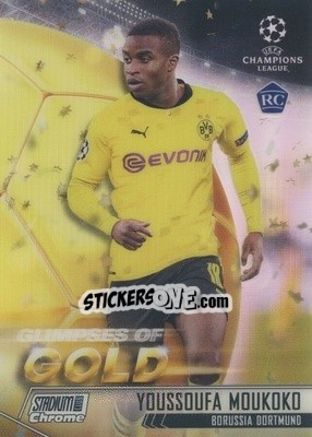 Sticker Youssoufa Moukoko - Stadium Club Chrome UEFA Champions League 2020-2021 n. GG-YM - Topps