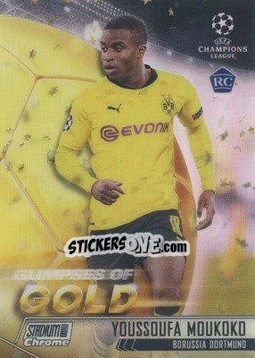 Sticker Youssoufa Moukoko - Stadium Club Chrome UEFA Champions League 2020-2021 - Topps