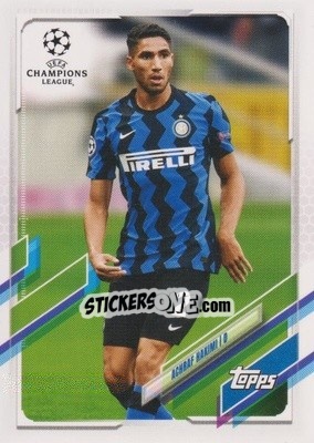 Sticker Achraf Hakimi - UEFA Champions League 2020-2021. Japan Edition n. 31 - Topps