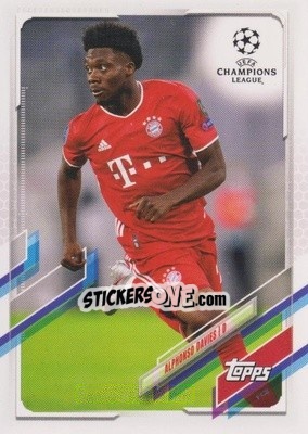 Sticker Alphonso Davies - UEFA Champions League 2020-2021. Japan Edition n. 42 - Topps