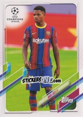 Sticker Ansu Fati - UEFA Champions League 2020-2021. Japan Edition - Topps