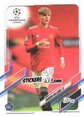 Sticker Brandon Williams - UEFA Champions League 2020-2021. Japan Edition n. 64 - Topps