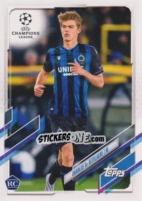 Sticker Charles De Ketelaere - UEFA Champions League 2020-2021. Japan Edition n. 37 - Topps