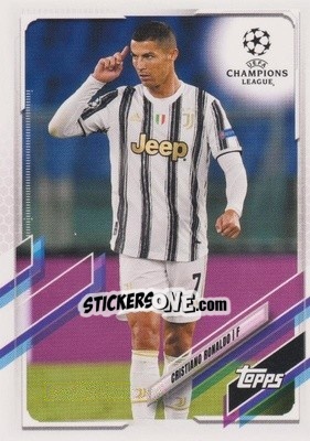 Sticker Cristiano Ronaldo - UEFA Champions League 2020-2021. Japan Edition n. 100 - Topps