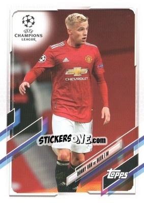 Sticker Donny Van de Beek - UEFA Champions League 2020-2021. Japan Edition n. 82 - Topps