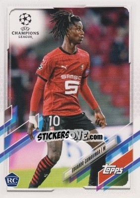 Sticker Eduardo Camavinga - UEFA Champions League 2020-2021. Japan Edition n. 44 - Topps