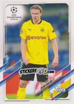 Sticker Erling Haaland - UEFA Champions League 2020-2021. Japan Edition n. 49 - Topps