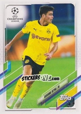 Sticker Giovanni Reyna - UEFA Champions League 2020-2021. Japan Edition n. 53 - Topps