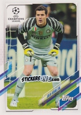 Sticker Julio Cesar - UEFA Champions League 2020-2021. Japan Edition - Topps