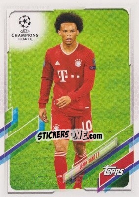 Sticker Leroy Sane - UEFA Champions League 2020-2021. Japan Edition n. 62 - Topps