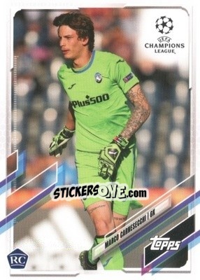 Figurina Marco Carnesecchi - UEFA Champions League 2020-2021. Japan Edition - Topps