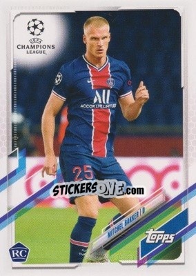 Sticker Mitchel Bakker - UEFA Champions League 2020-2021. Japan Edition n. 51 - Topps