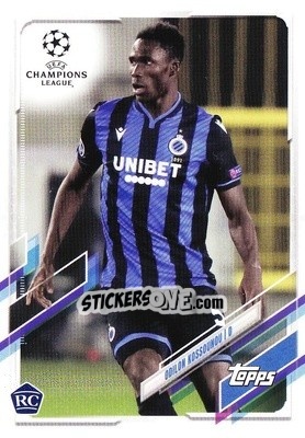 Sticker Odilon Kossounou - UEFA Champions League 2020-2021. Japan Edition n. 11 - Topps