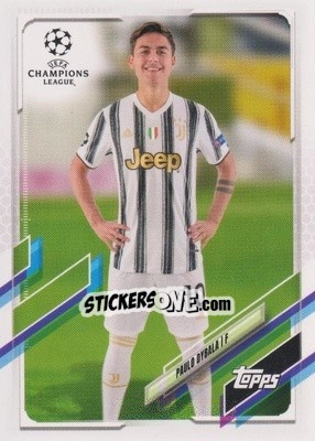 Sticker Paulo Dybala - UEFA Champions League 2020-2021. Japan Edition n. 47 - Topps